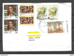 AUSTRALIA 2023 Cover To Estonia With Many Interesting Stamps - Storia Postale