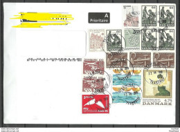 DENMARK Dänemark 2019 Cover To Estonia With Many Nice Stamps - Lettere