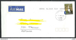 AUSTRALIA 2009 Air Mail Cover To Estonia Northern Territory Jim Jim Falls Water Fall - Brieven En Documenten