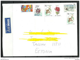 AUSTRALIA  Cover To Estonia 2016 Stamps Remained Uncancelled - Neufs