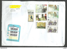 ISRAEL 2020 Registered Cover To Estonia With Label Of Estonian Post At Backside About "damaged Cover Has Arrived" - Brieven En Documenten