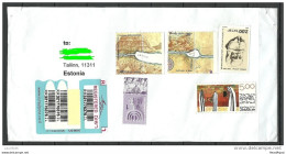 ISRAEL Registered Cover To Estonia Estland 2014 - Lettres & Documents