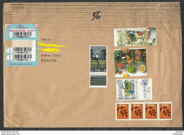 ISRAEL 2017 Registered Cover To Estonia - Lettres & Documents