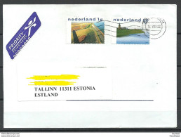 NEDERLAND NETHERLANDS 2008 Air Mail Cover To Estonia Michel 1661 - 1662 - Brieven En Documenten