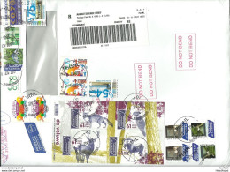 NEDERLAND NETHERLANDS 2017 Registered Cover To Estonia With Many Stamps + Block - Covers & Documents