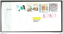 NEDERLAND NETHERLANDS Niederlande 2015 Letter To Estonia Estland With Many Stamps - Briefe U. Dokumente