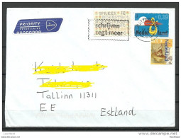 NEDERLAND NETHERLANDS Niederlande 2015 Letter To Estonia Estland - Covers & Documents