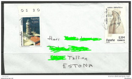 SPAIN ESPANA Cover To Estonia Estland 2013 Lighthouse Leuchtturm Mode Kleidung - Autres & Non Classés