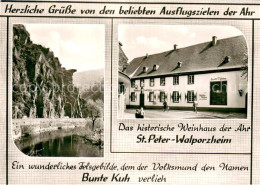 73727188 Walporzheim Historisches Weinhaus Der Ahr St. Peter Bunte Kuh Felsen Wa - Bad Neuenahr-Ahrweiler