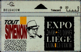 TELECARTE ETRANGERE.....EXPO LIEGE...TOUT SIMENON - Pubblicitari