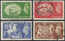 GREAT BRITAIN 1951 KGVI Festival High Values Set SG509/512 Used - Neufs