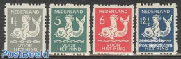 Netherlands 1929 Child Welfare 4v Syncopatic Perf., Unused (hinged), Nature - Sea Mammals - Unused Stamps
