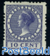 Netherlands 1928 10c, 4-side Syncoperf. Stamp Out Of Set, Mint NH - Nuevos