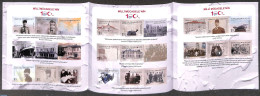 Türkiye 2019 100 Years National Revolution Foil Booklet, Mint NH, Science - Transport - Telecommunication - Ships And.. - Andere & Zonder Classificatie