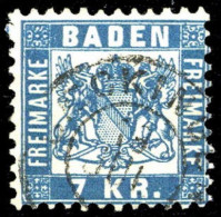 1868, Altdeutschland Baden, 25 A, Gest. - Other & Unclassified