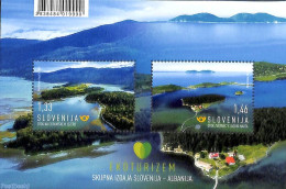 Slovenia 2021 Tourism S/s, Joint Issue Albania, Mint NH, Various - Joint Issues - Tourism - Gezamelijke Uitgaven