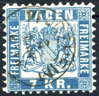 1868, Altdeutschland Baden, 25, Gest. - Andere & Zonder Classificatie