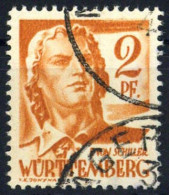 1948, Französische Zone Württemberg, 14 PF II, Gest. - Other & Unclassified