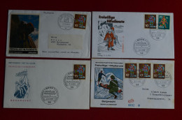 Germany Lot 4 Fdc 1970 Bergwacht Secour En Montagne Mountaineering Escalade Alpinisme - Klimmen