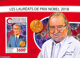 Central Africa 2018 Nobel Prize Winners S/s, Mint NH, History - Nobel Prize Winners - Nobelprijs