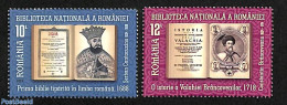 Romania 2023 National Library 2v, Mint NH, Art - Books - Libraries - Unused Stamps