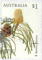 AUSTRALIA 2018 $1 Multicoloured, Flora - Banksia Speciose Die-Cut Self Adhesive FU - Usati