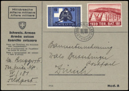 1939, Schweiz Soldatenmarken, Brief - Labels