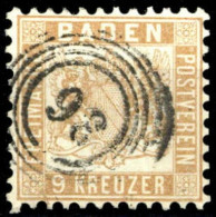 1862, Altdeutschland Baden, 20 Ba, Gest. - Andere & Zonder Classificatie