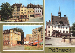 72123491 Poessneck Hotel Posthirsch Marktplatz Mauritiusbrunnen Poessneck - Pössneck