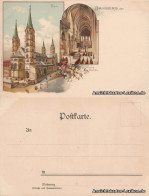 Ansichtskarte Bamberg Dom 2 Bild AK Innen Und Außen 1905 - Bamberg