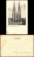 Ansichtskarte Regensburg Dom Domplatz (Gruss-Aus-Postkarte) 1900 - Regensburg