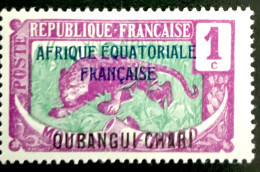 1915 A.E.F. OUBANGUI - CHARI - PANTHÈRE - NEUF** - Unused Stamps