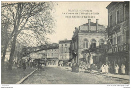 33 BLAYE LE COURS DE L'HOTEL DE VILLE ET LA CAISSE D'EPARGNE EPICERIE PARISIENNE - Blaye