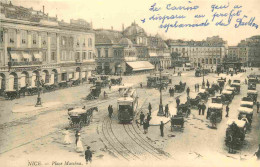 Reproduction CPA - 06 Nice - Place Masséna - Tramway - En 1900 - CPM Format CPA - Voir Scans Recto-Verso - Plätze
