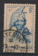 GUYANE - 1947 - N°YT. 211 - Guyanaise 5f - Oblitéré / Used - Oblitérés