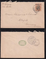 Brazil Brasil 1894 Cover 1x 200R Madrugada SAO PAULO X ELBERFELD Germany - Brieven En Documenten