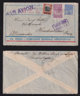 Brazil Brasil 1930 AEROPOSTALE Airmail Cover PERNAMBUCO X HEIDENHEIM Germany - Lettres & Documents
