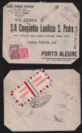 Brazil Brasil 1931 Aeropostale C.G.A. Airmail Amostras Sem Valor SAO PAULO X PORTO ALEGRE - Briefe U. Dokumente