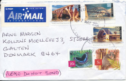 Australia Cover Sent Air Mail To Denmark 17-5-2004 With More Topic Stamps - Cartas & Documentos