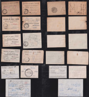 Brazil Brasil 1948-90 11 Receipt Registered + Express Letters - Briefe U. Dokumente