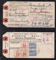 Brazil Brasil 1967 Airmail Bulletin De Expedition Parcle Tag BINGHAM CANYON USA To JATAI Goias - Lettres & Documents
