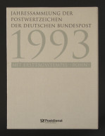 Jahressammlung Bund 1993  Mit Ersttagssonderstempel - Annual Collections