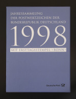 Jahressammlung Bund 1998 Mit Ersttagssonderstempel - Annual Collections
