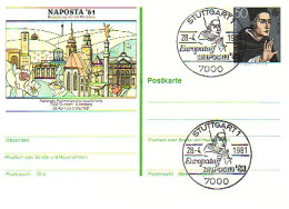 PSo 6 NAPOSTA 1981, ESSt Stuttgart Rund - Postcards - Mint