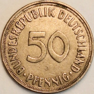 Germany Federal Republic - 50 Pfennig 1971 J (Small J), KM# 109.1 (#4727) - 50 Pfennig