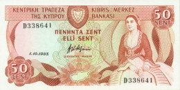 Cyprus P-49 50 Sent 1983 UNC - Cipro