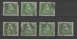 INDIA:  1965/66  RACCOLTA  THE   -  15 P. VERDE  US. -  RIPETUTO  7  VOLTE  -  YV/TELL. 193 - Gebruikt