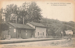 MARCON-VOUVRAY - La Gare Et Côteaux De Sainte Cécile. - Gares - Sans Trains