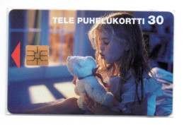 Nounours Teddy Peluche Télécarte Puce  Finlande Phonecard  (K 471) - Finlande