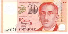 SINGAPORE P48p 10 DOLLARS 2023  2 HOLLOW SQUARES  UNC. - Singapur